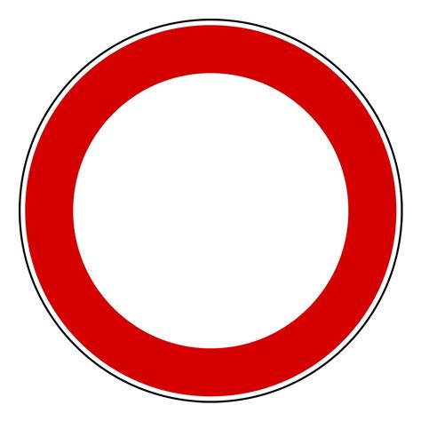 cartello stradale di divieto